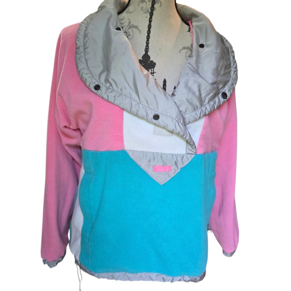 Vintage 90s North Face Reversible Windbreaker Color Block Pink Size Womens Small
